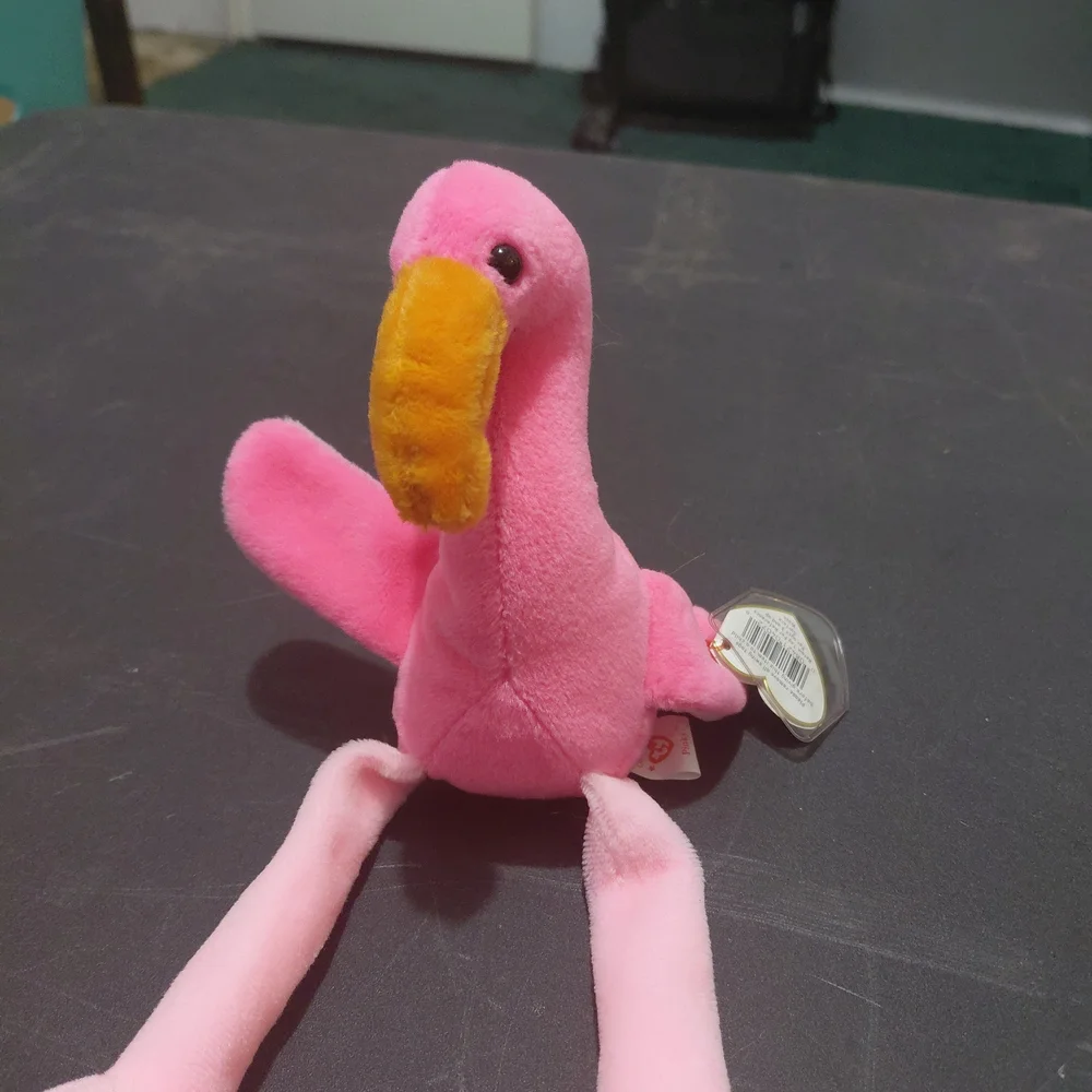 Ty Pink and Orange Flamingo Bird Toy
